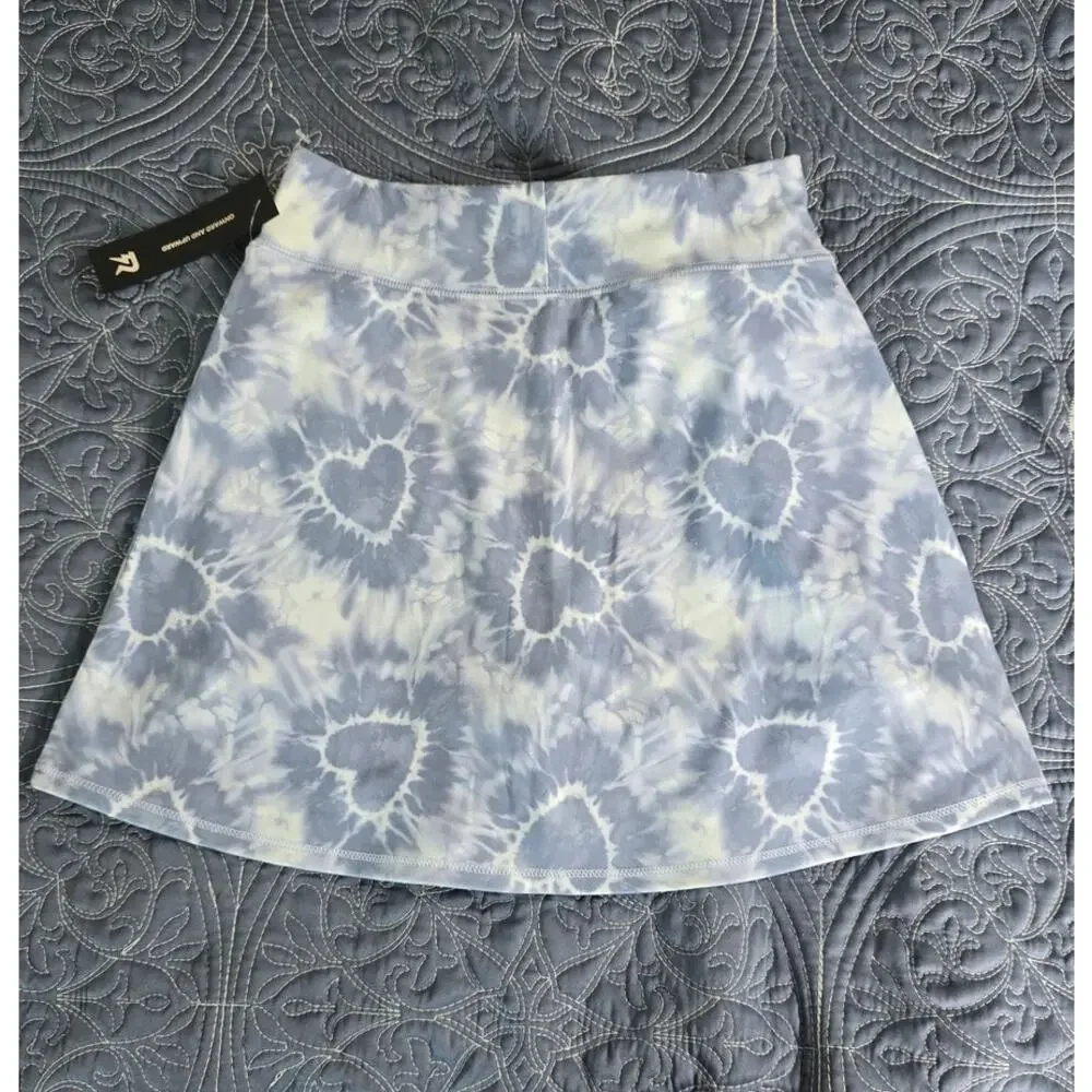 Runway Tie Dye Heart Skort Girls Size M 8/10 Blue